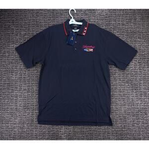 Yuengling Brewery Shirt Mens XL Navy Blue Pique Polo Embroidered Logo Beer NWT